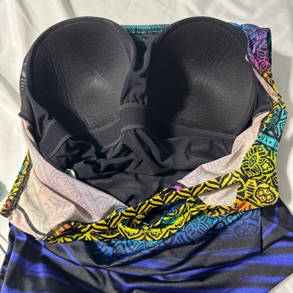 Longitude One Piece Bathing Suit Multicolour Pattern Size - Picture 6 of 14